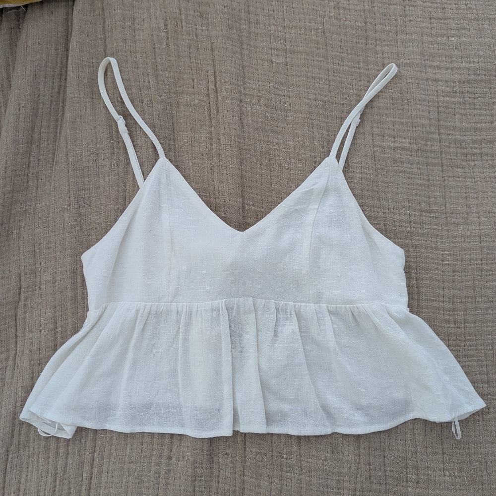 Petal & Pup Cream Tie-Front Top